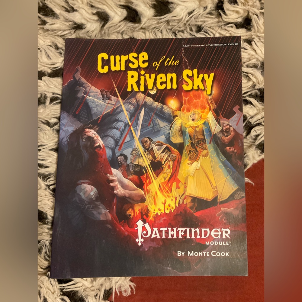 PATHFINDER CURSE OF THE RIVEN SKY RPG MODULE BOOK
